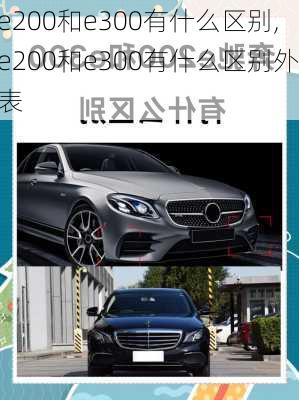 e200和e300有什么区别,e200和e300有什么区别外表