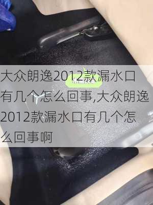 大众朗逸2012款漏水口有几个怎么回事,大众朗逸2012款漏水口有几个怎么回事啊