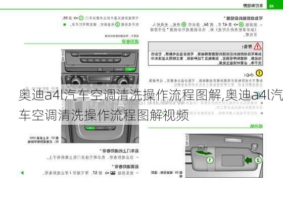 奥迪a4l汽车空调清洗操作流程图解,奥迪a4l汽车空调清洗操作流程图解视频