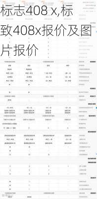 标志408 x,标致408x报价及图片报价