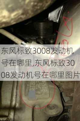 东风标致3008发动机号在哪里,东风标致3008发动机号在哪里图片