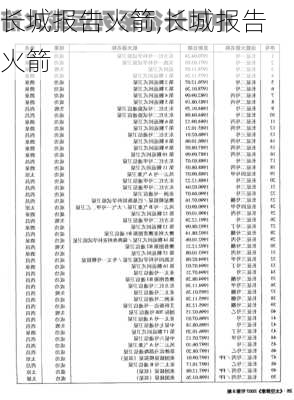 长城报告火箭,长城报告 火箭