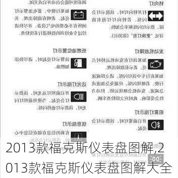 2013款福克斯仪表盘图解,2013款福克斯仪表盘图解大全