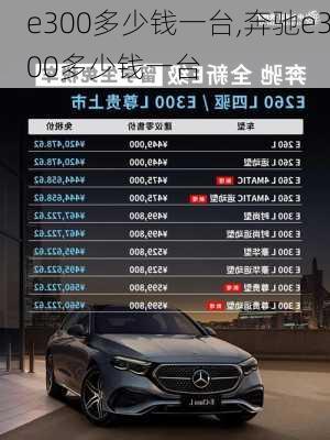 e300多少钱一台,奔驰e300多少钱一台