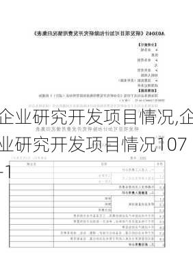 企业研究开发项目情况,企业研究开发项目情况107-1