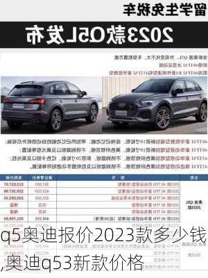 q5奥迪报价2023款多少钱,奥迪q53新款价格