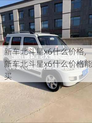 新车北斗星x6什么价格,新车北斗星x6什么价格能买