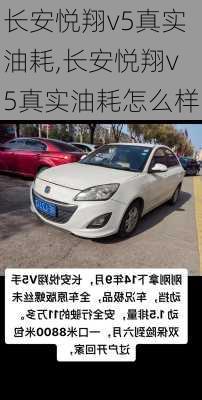 长安悦翔v5真实油耗,长安悦翔v5真实油耗怎么样