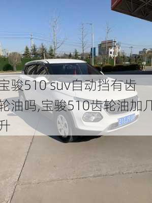 宝骏510 suv自动挡有齿轮油吗,宝骏510齿轮油加几升