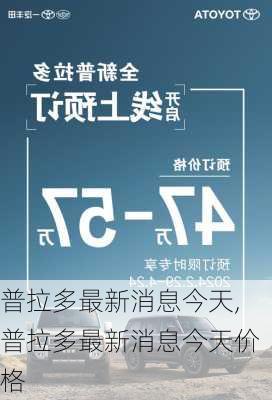 普拉多最新消息今天,普拉多最新消息今天价格