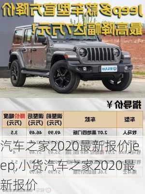 汽车之家2020最新报价jeep,小货汽车之家2020最新报价